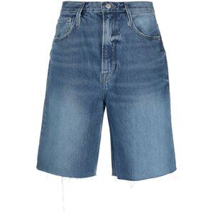 FRAME Frayed-Edge Denim Shorts Size 25 Waist (in) - NWT
